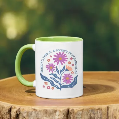 Pagewings Read Banned Books, Social Justice Gift Mug