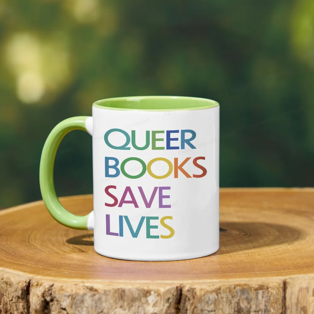 Pagewings Queer Books Save Lives Mug