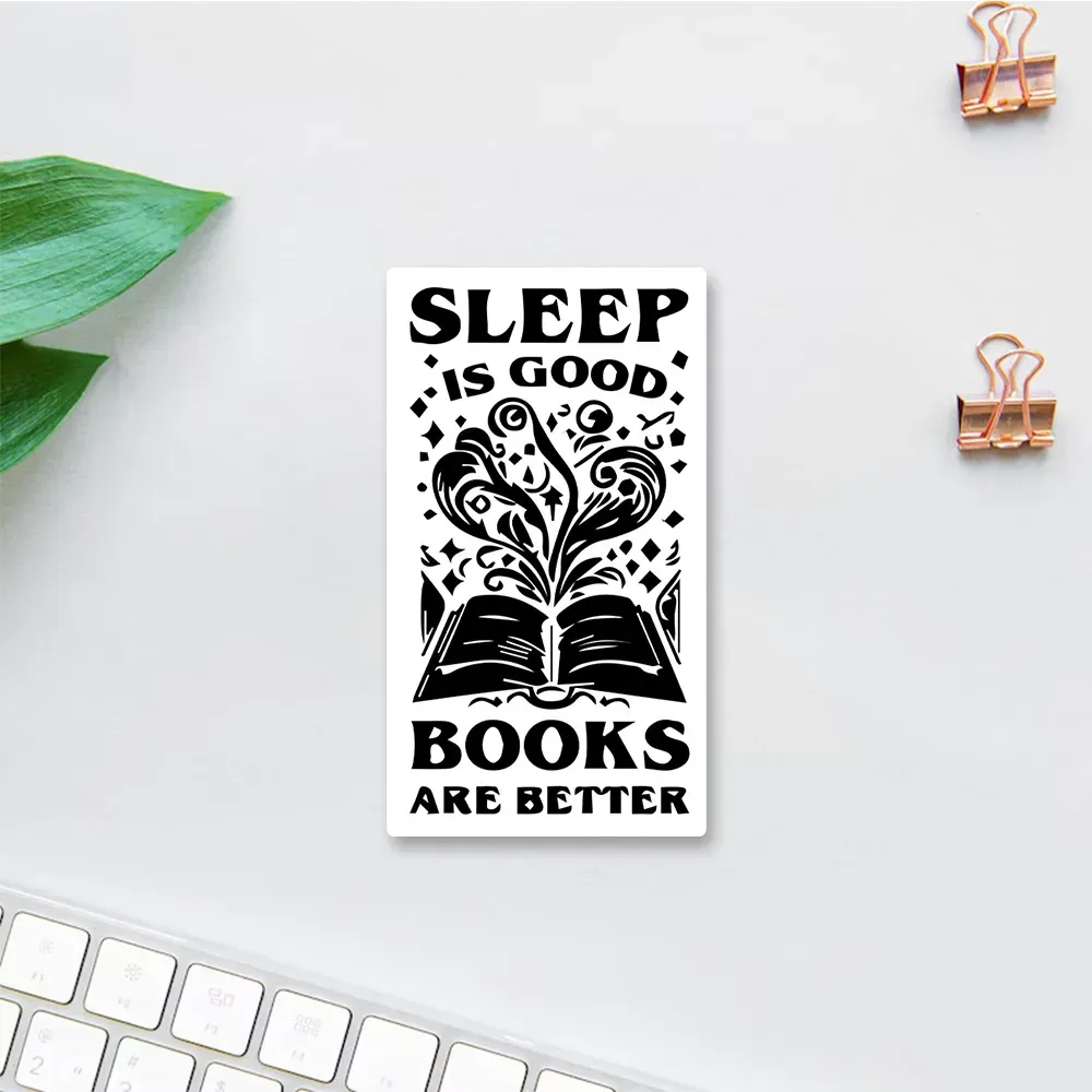 Pagewings Sleep is Good Books are Better Sticker