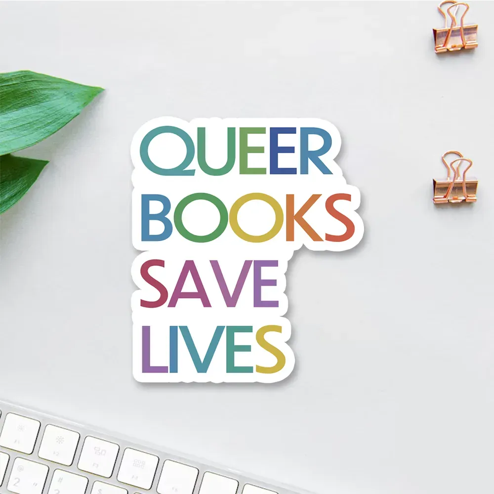 Pagewings Queer Books Save Lives Sticker
