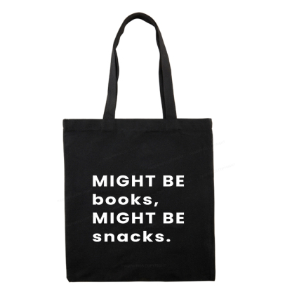 Pagewings Might Be Books, Might Be Snacks Tote Bag
