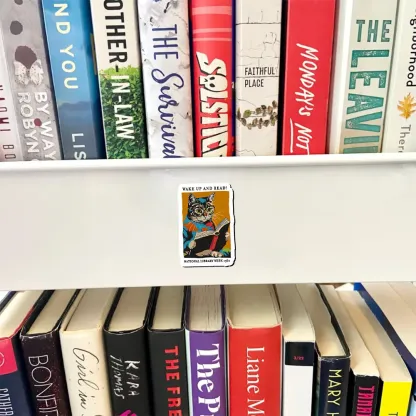 Pagewings Cat Reading Poster Fridge Magnet