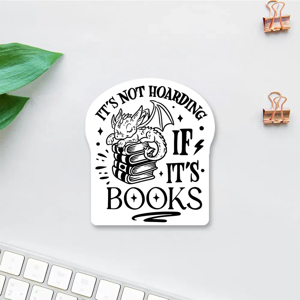 Pagewings It's Not Hoarding If It's Books Sticker