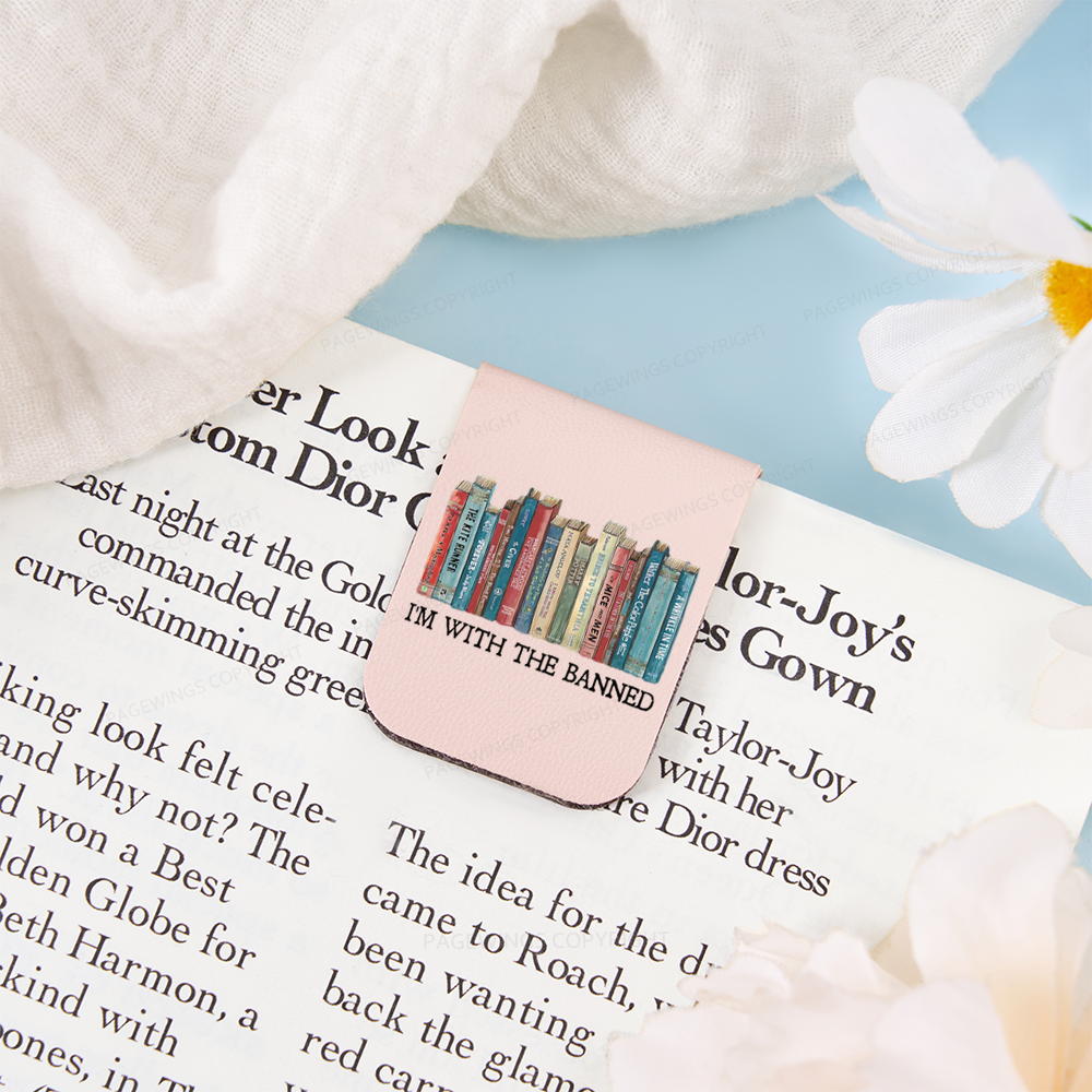 Pagewings I'm With The Banned Feathers Quotes Magnetic Bookmark