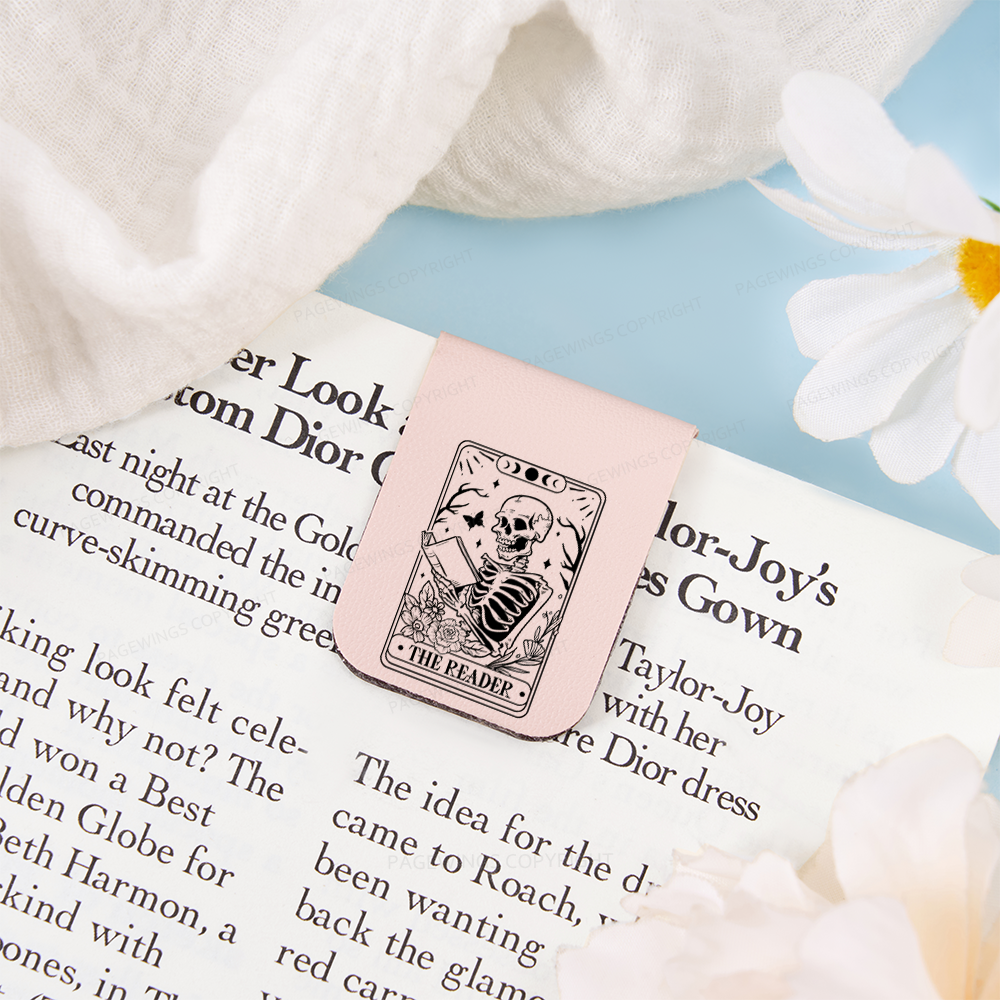 Pagewings Halloween The Reader Tarot Card Feathers Quotes Magnetic Bookmark