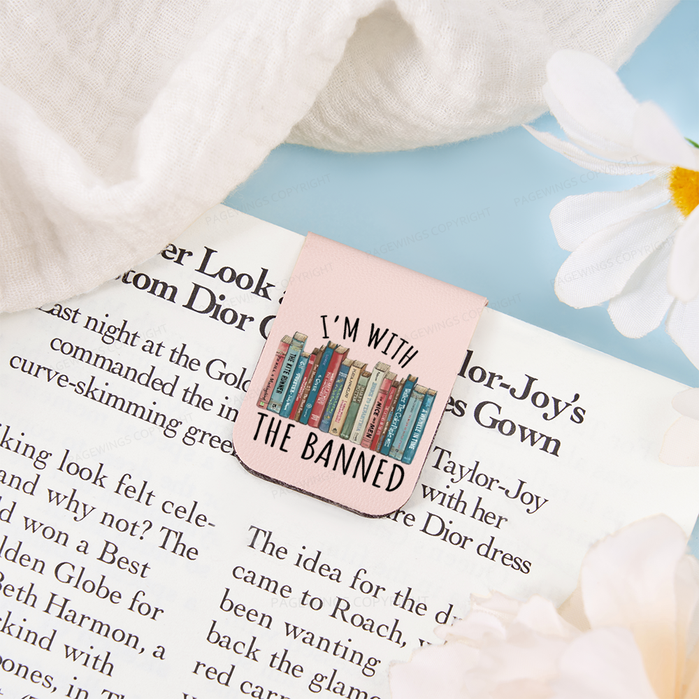 Pagewings I'm With The Banned Feathers Quotes Magnetic Bookmark