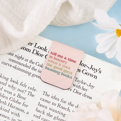 Pagewings Tell Me a Time in History Feathers Quotes Magnetic Bookmark