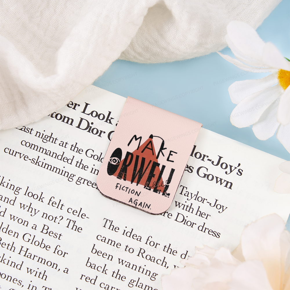 Pagewings Make Orwell Fiction Again Feathers Quotes Magnetic Bookmark