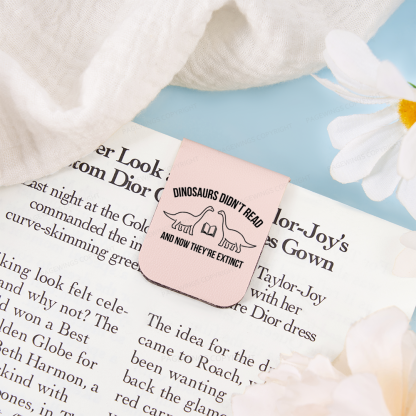 Pagewings Dinosaurs Didn't Read Feathers Quotes Magnetic Bookmark