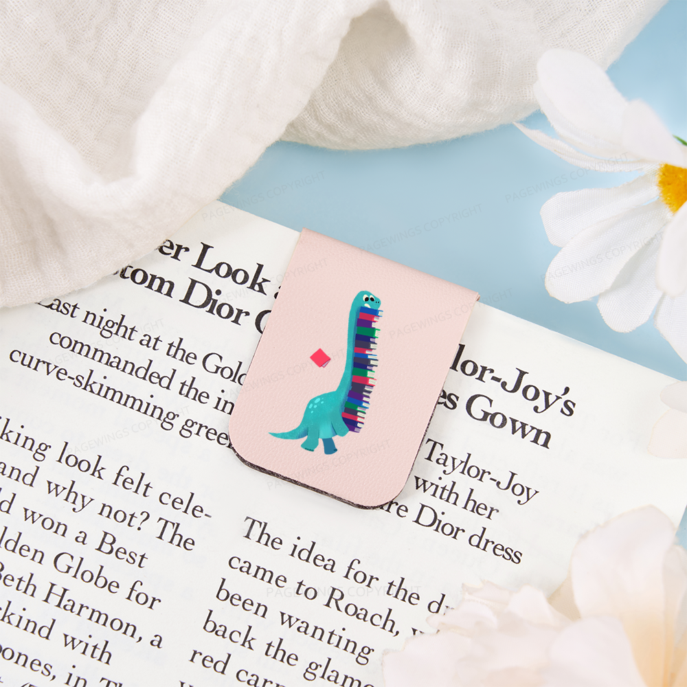 Pagewings Book Dinosaurs Feathers Quotes Magnetic Bookmark
