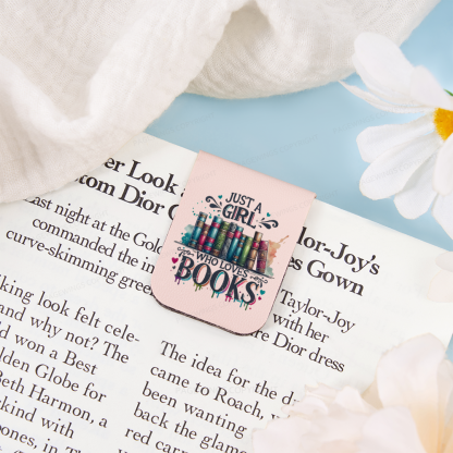 Pagewings Just A Girl Who Loves Books Feathers Quotes Magnetic Bookmark