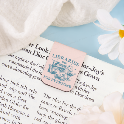 Pagewings Libraries Are For Everyone Feathers Quotes Magnetic Bookmark
