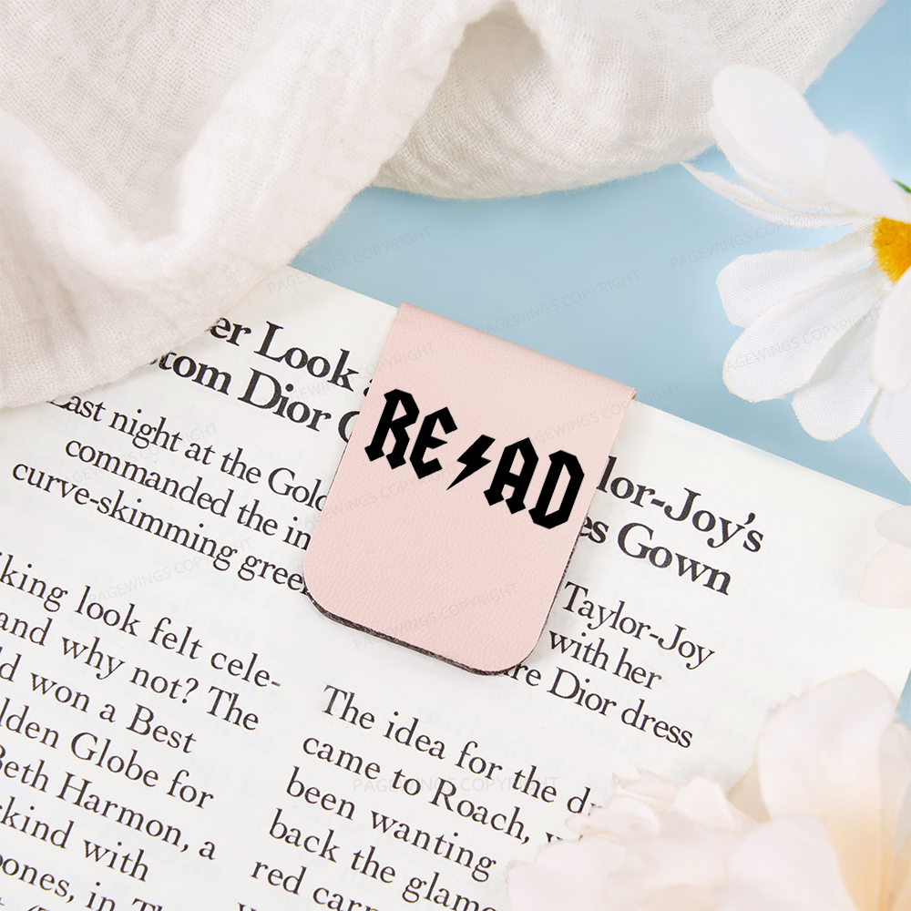 Pagewings Read Back In The Library "rock And Roll Feathers Quotes Magnetic Bookmark