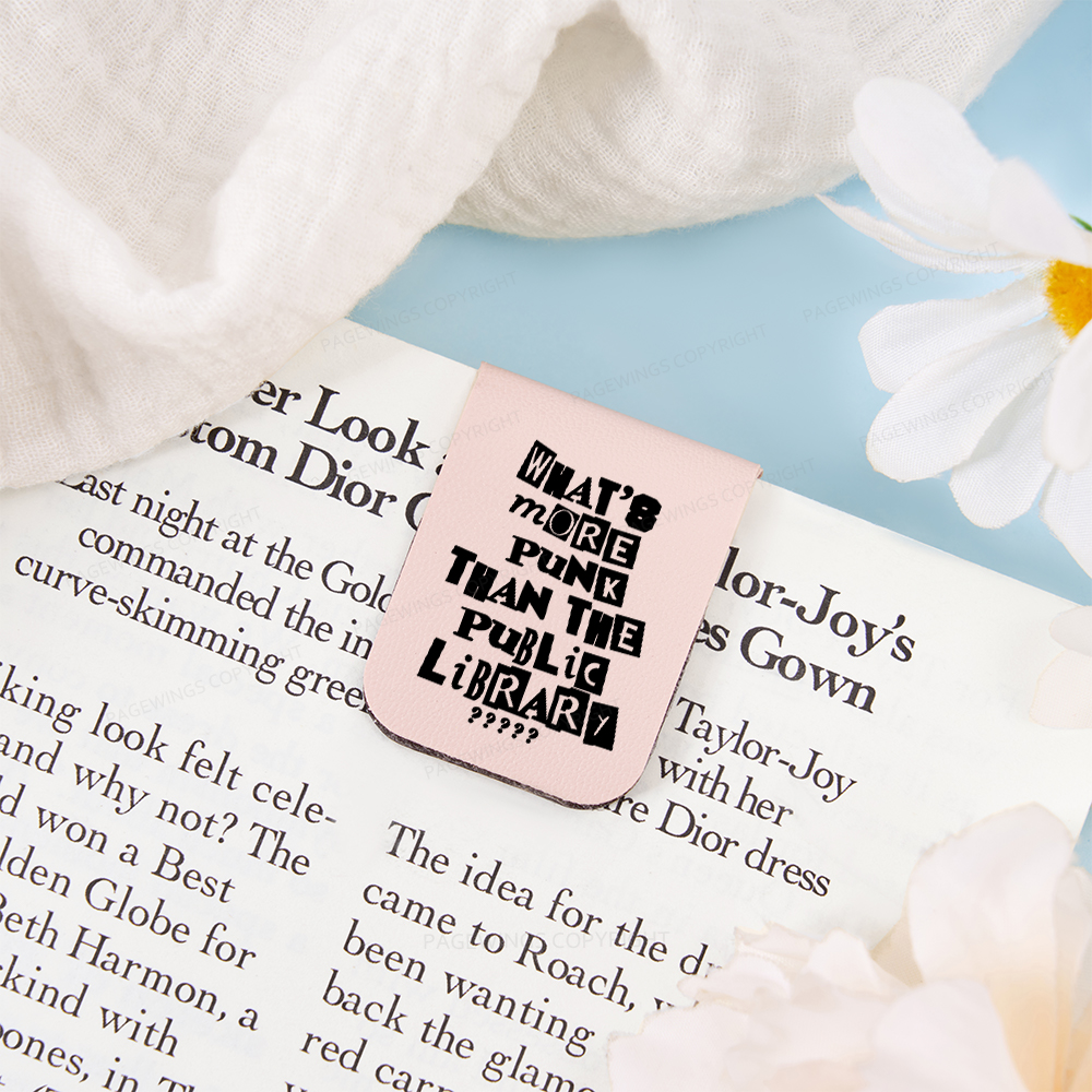Pagewings What’s More Punk Than The Library Feathers Quotes Magnetic Bookmark