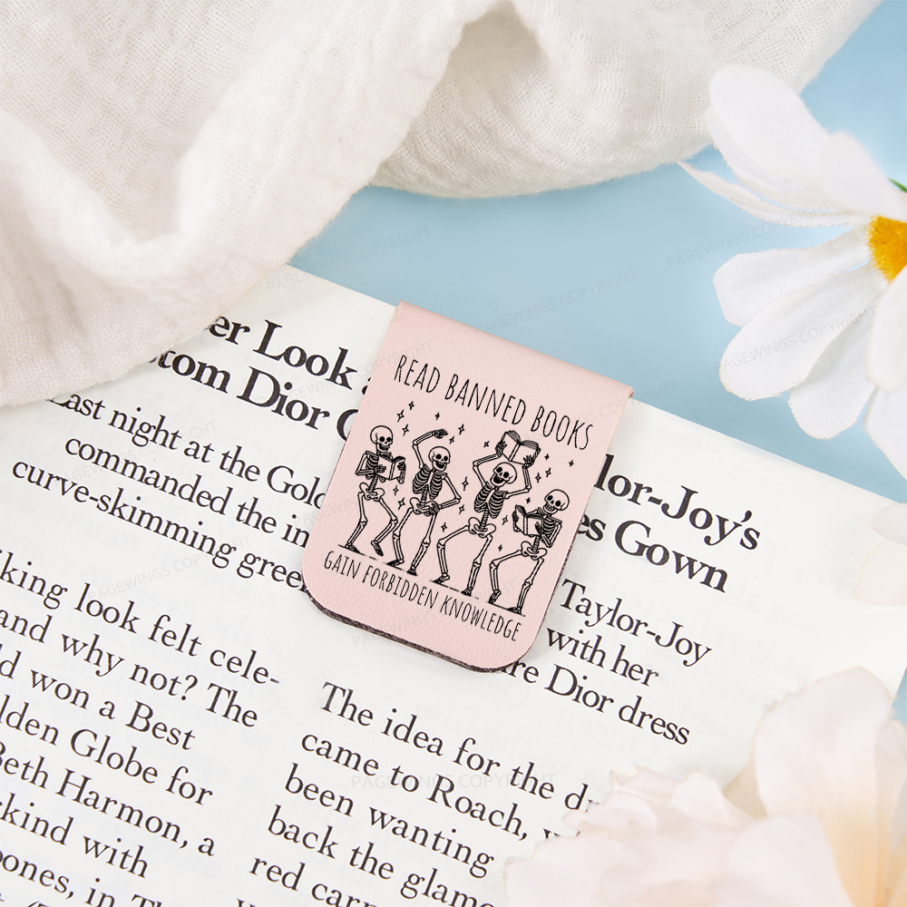 Pagewings Reading Books Tee Book Lover Gift Feathers Quotes Magnetic Bookmark