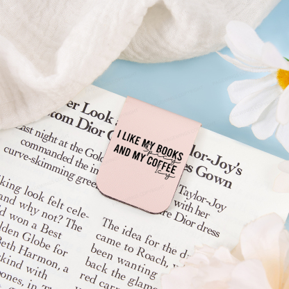 Pagewings I Like My Books And My Coffee Feathers Quotes Magnetic Bookmark