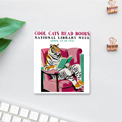 Pagewings Library Week Poster 1996 Sticker