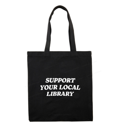 Pagewings Support Your Local Library Tote Bag