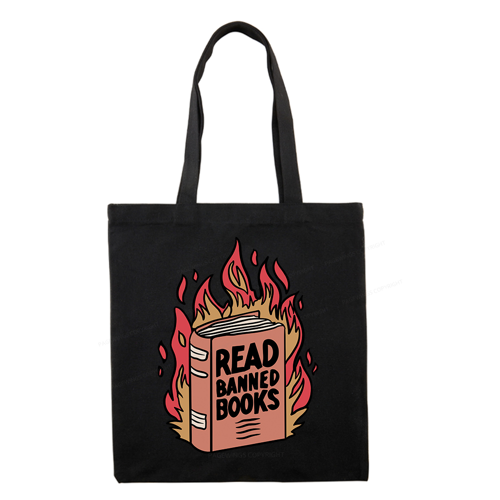 Pagewings Read Banned Books Tote Bag