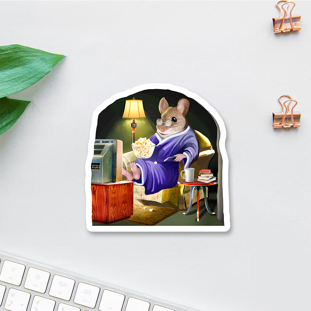 Pagewings Leisurely Mouse Sticker