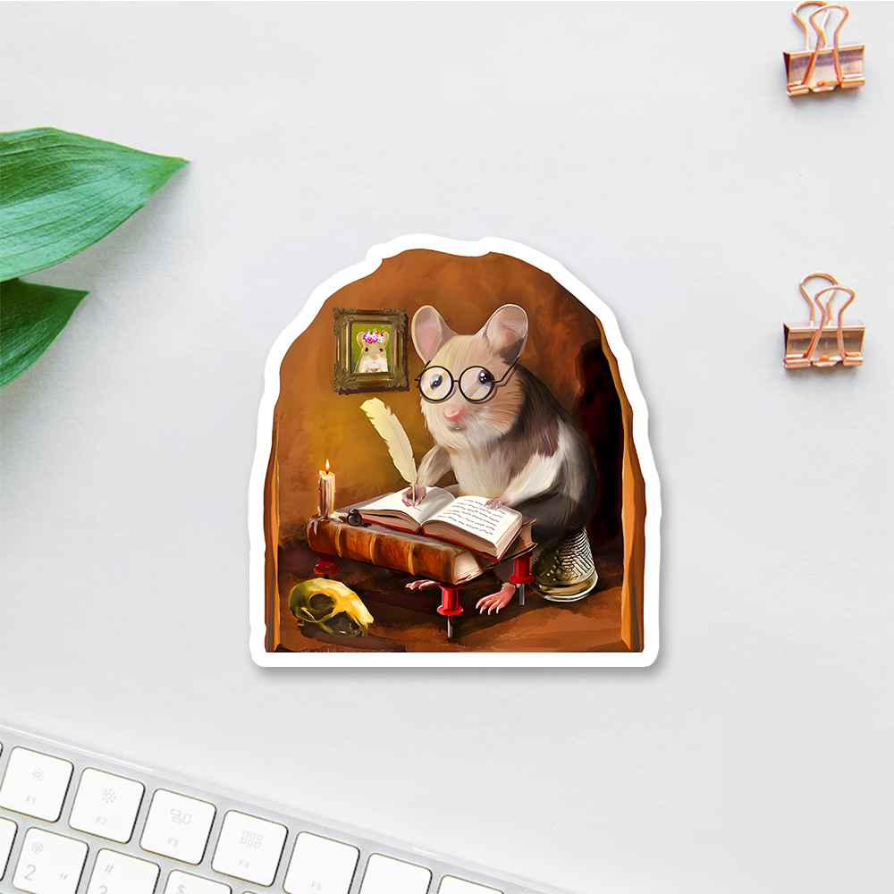 Pagewings The Writing Mouse Sticker
