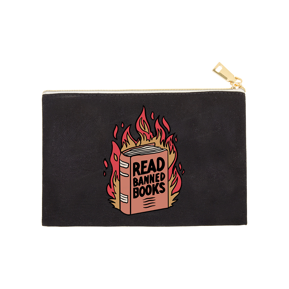 Pagewings Read Banned Books Shirt Pouch