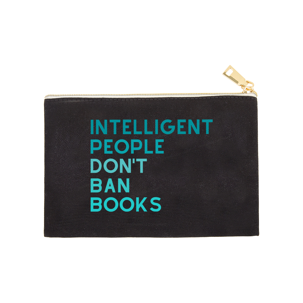 Pagewings Intelligent People Don't Ban Books Librarian Pouch
