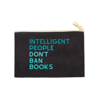 Pagewings Intelligent People Don't Ban Books Librarian Pouch