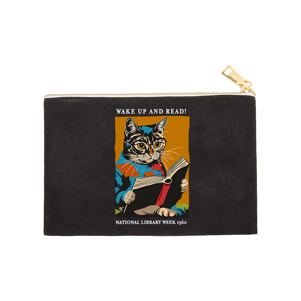 Pagewings Cat Reading Poster Pouch