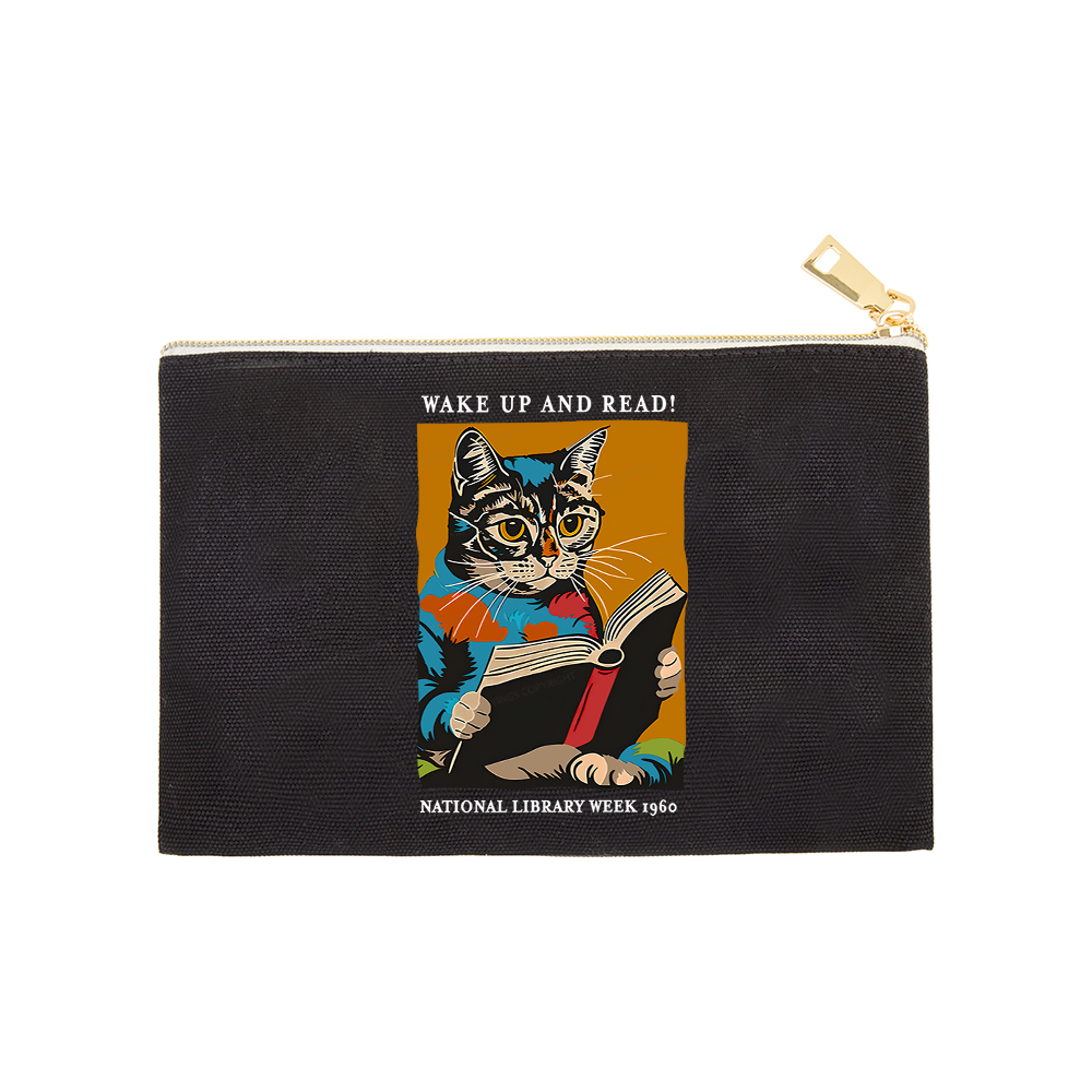 Pagewings Cat Reading Poster Pouch