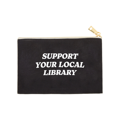 Pagewings Support Your Local Library Pouch
