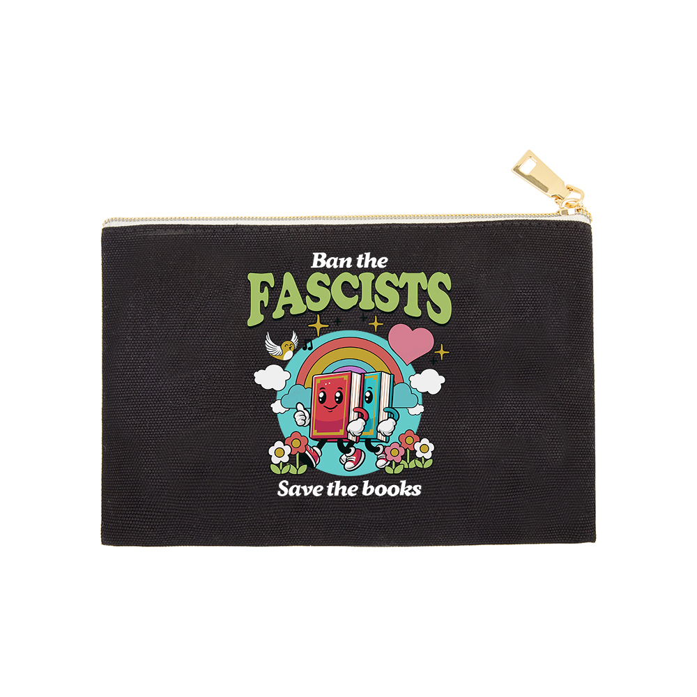 Pagewings Ban the Fascists Save the Books Pouch