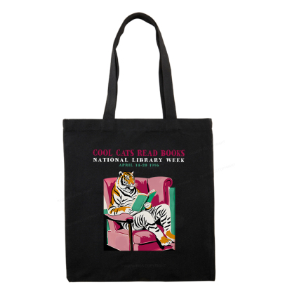 Pagewings  Library Week Poster 1996  Tote Bag