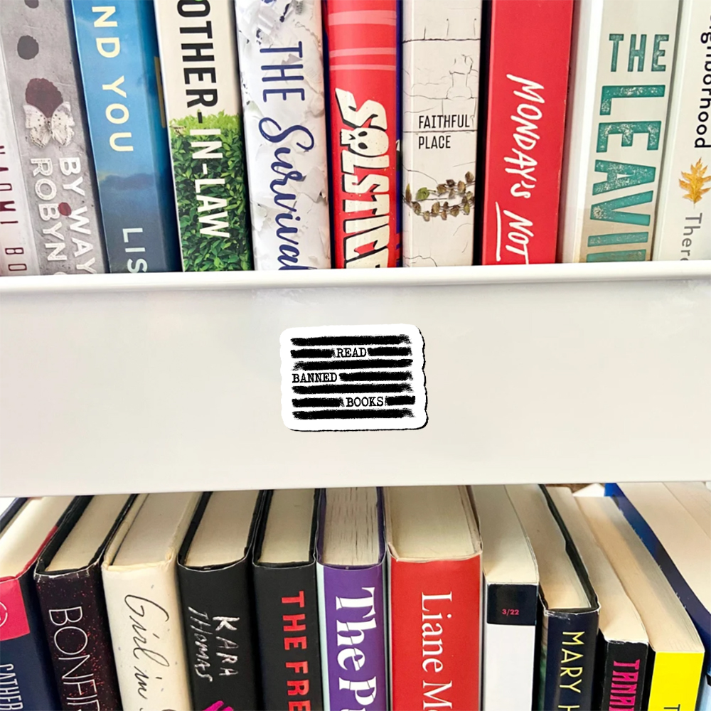 Pagewings Read Banned Books Bookworm Librarian Fridge Magnet