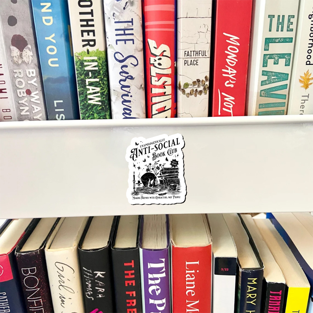 Pagewings Anti-social Book Club Comfort Colors Fridge Magnet