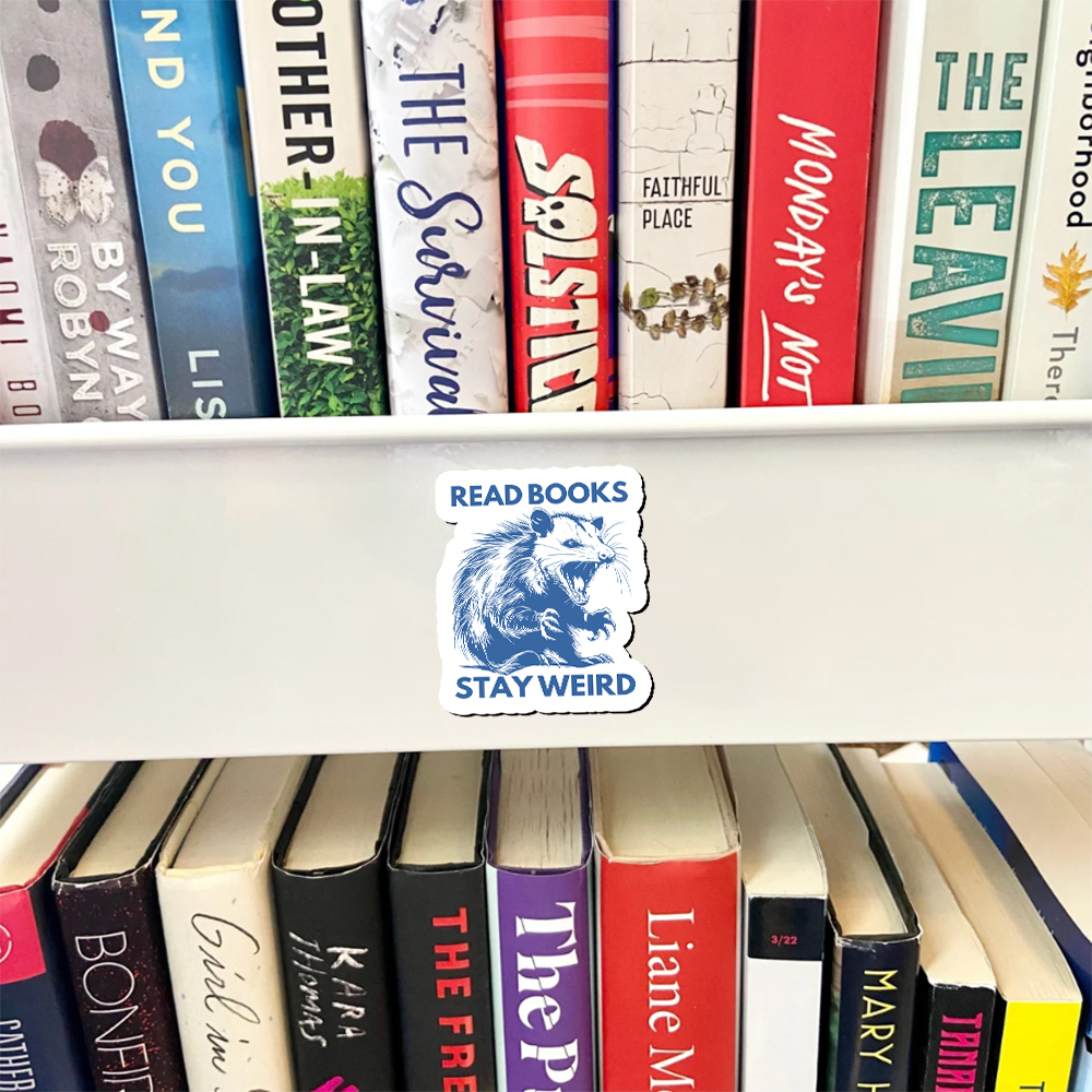 Pagewings Read Books Stay Weird Fridge Magnet