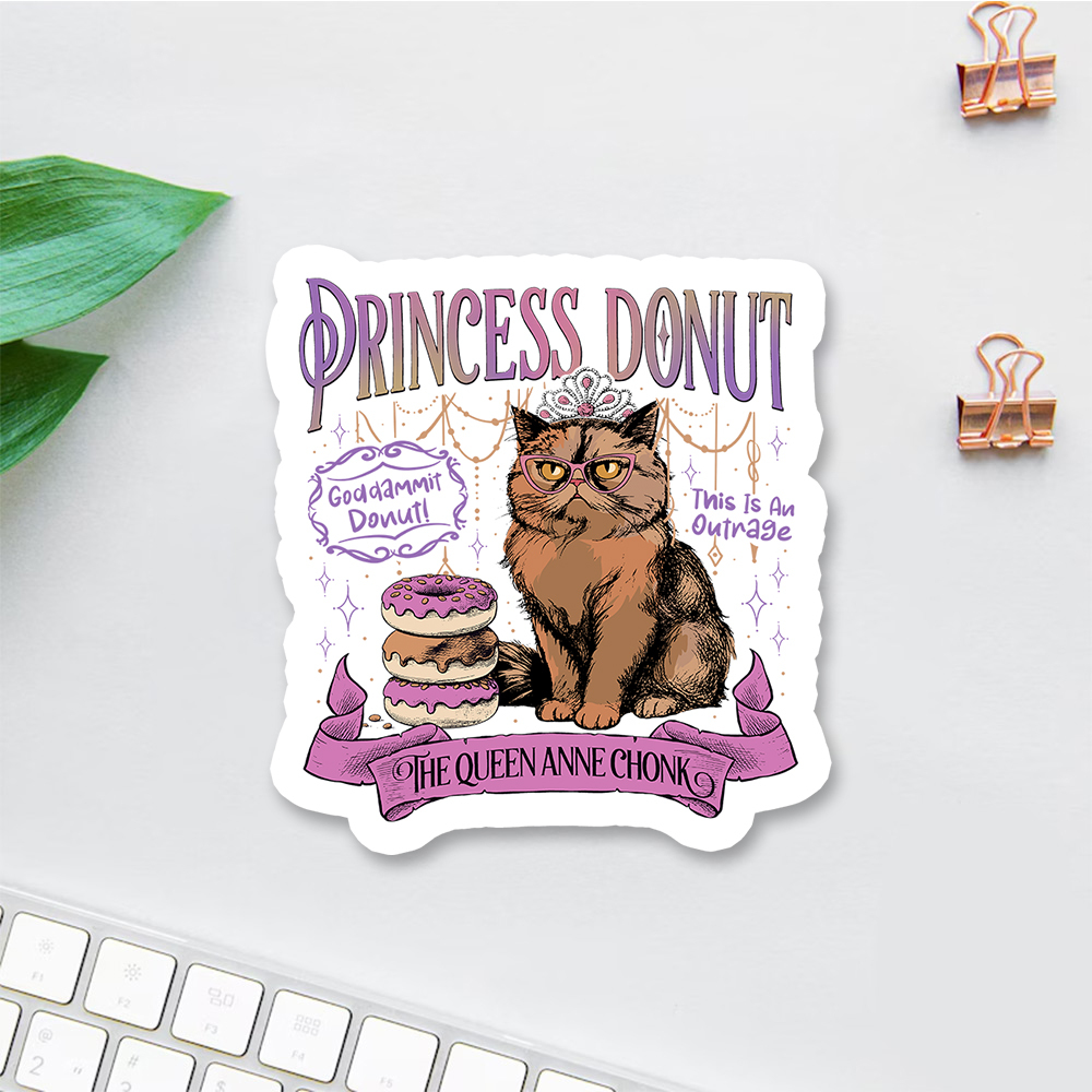 Pagewings Princess Donut Sticker
