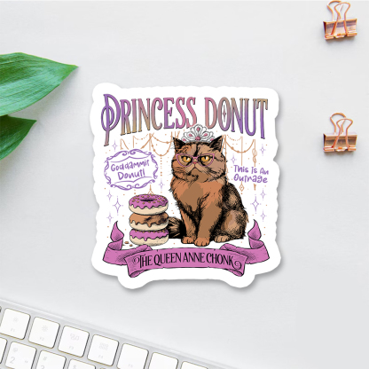 Pagewings Princess Donut Sticker