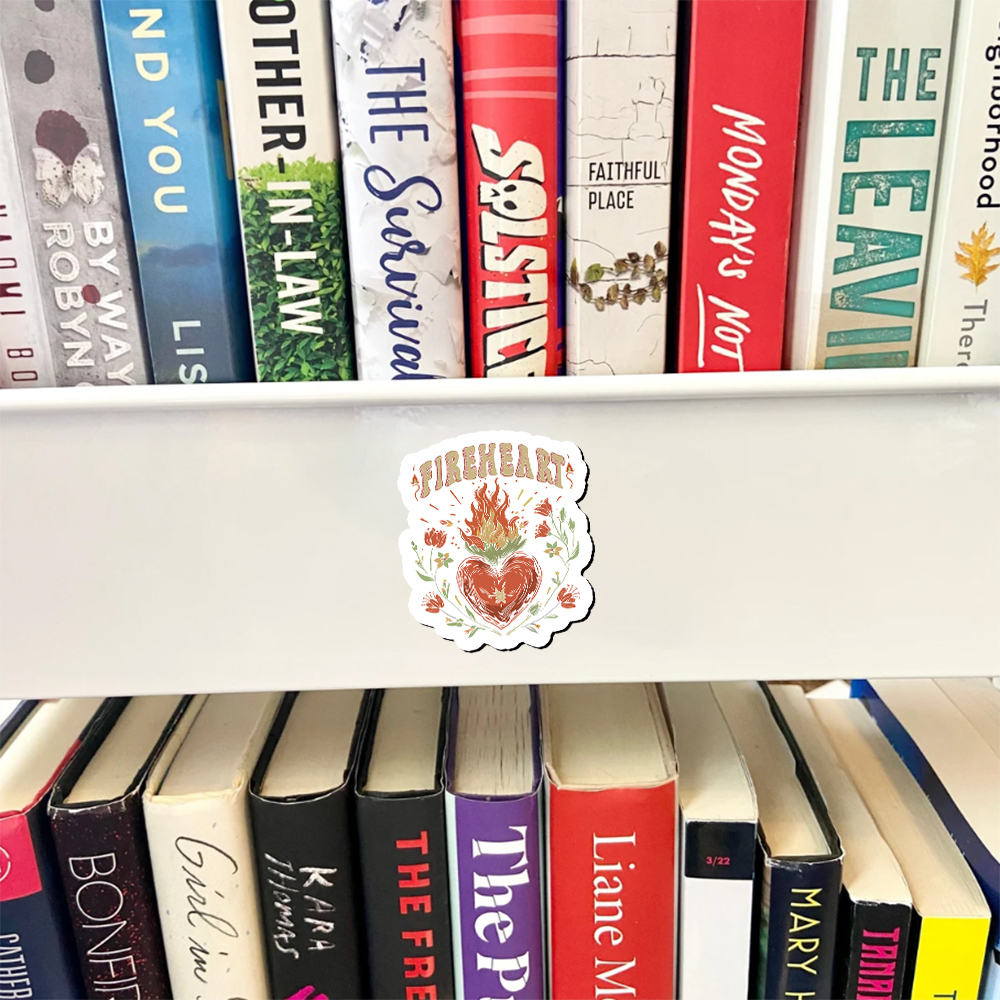 Pagewings Vintage Fire-heart Fridge Magnet