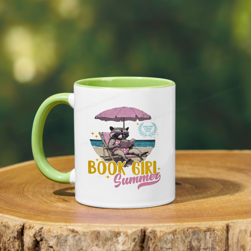 Pagewings Book Girl Summer Mug