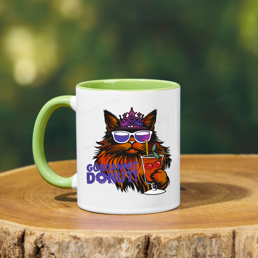 Pagewings Goddammit Donut Mug