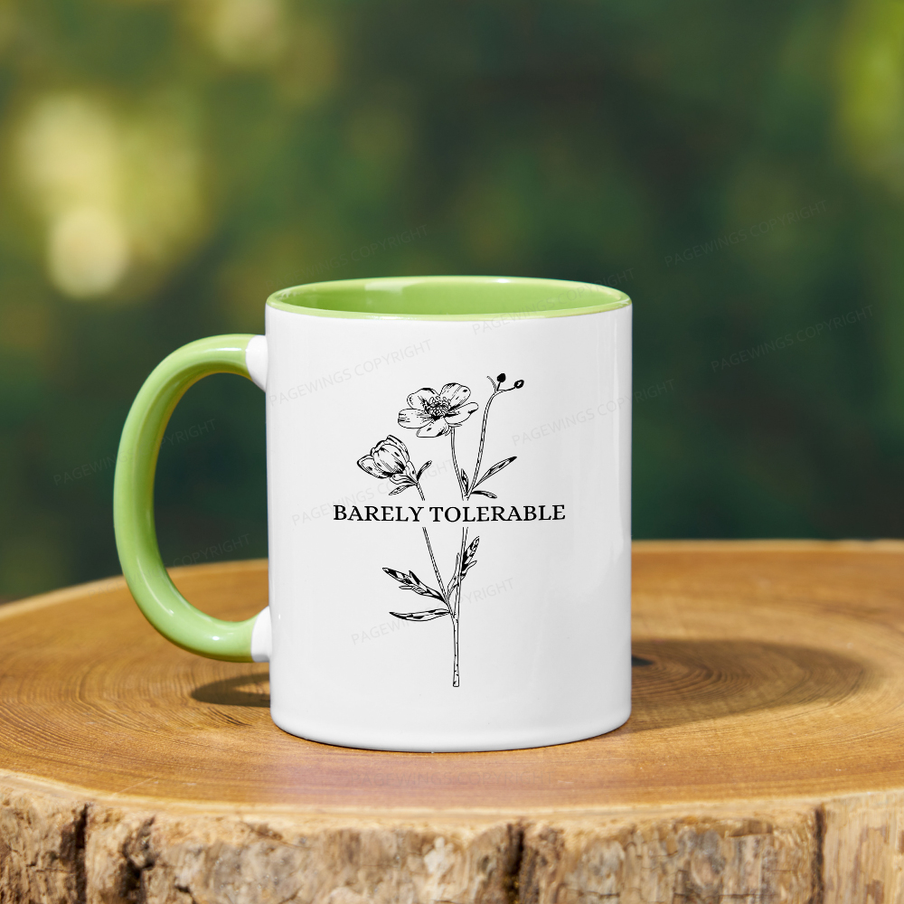 Pagewings Barely Tolerable Mug