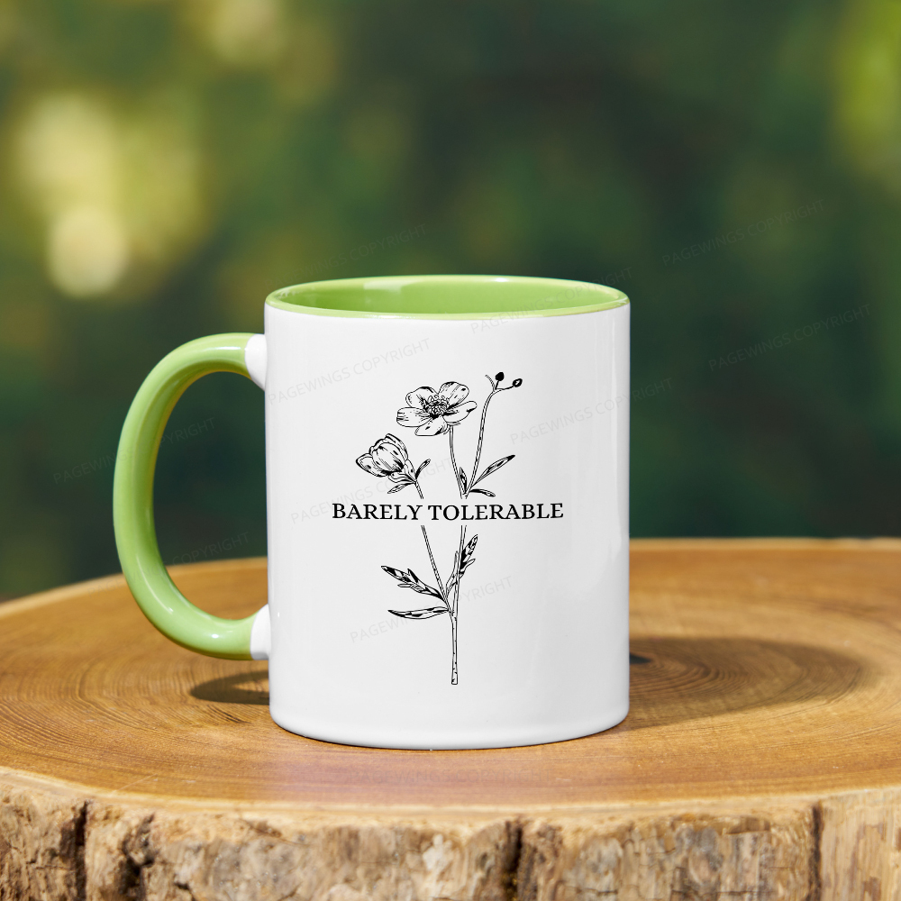 Pagewings Barely Tolerable Mug
