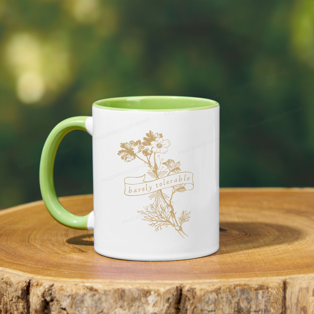 Pagewings Barely Tolerable Mug