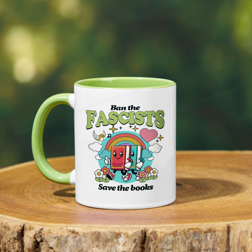 Pagewings Ban the Fascists Save the Books Mug