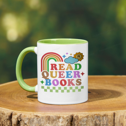 Pagewings Read Queer Books Mug