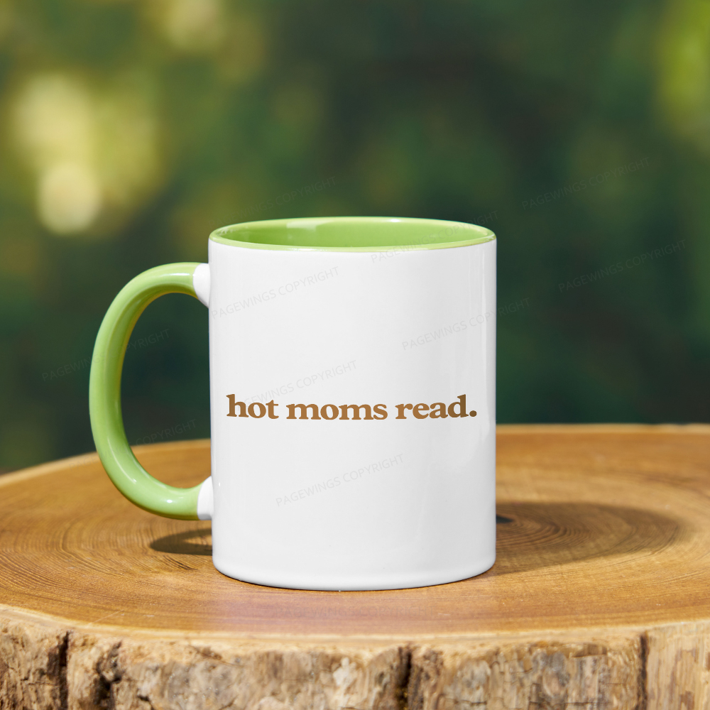 Pagewings Hot Moms Read Mug