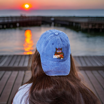 Pagewings Goddammit Donut Washed Cap