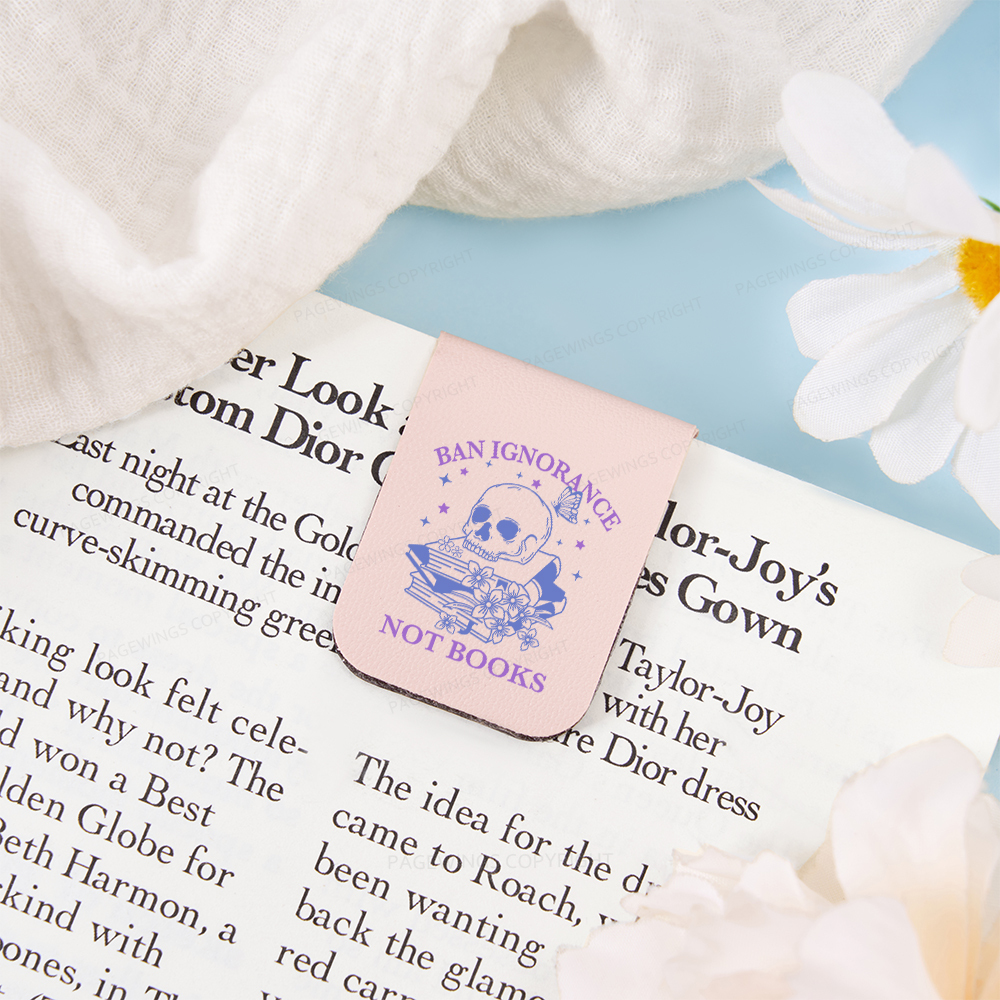 Pagewings Ban Lgnorance Not Books Magnetic Bookmark