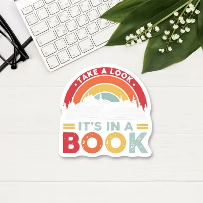 Pagewings Take A Look It's In A Book Sticker